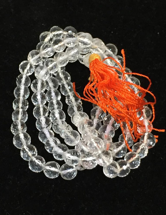 Sphatik Mala Diamond Cut (Top Quality) Lab Certified